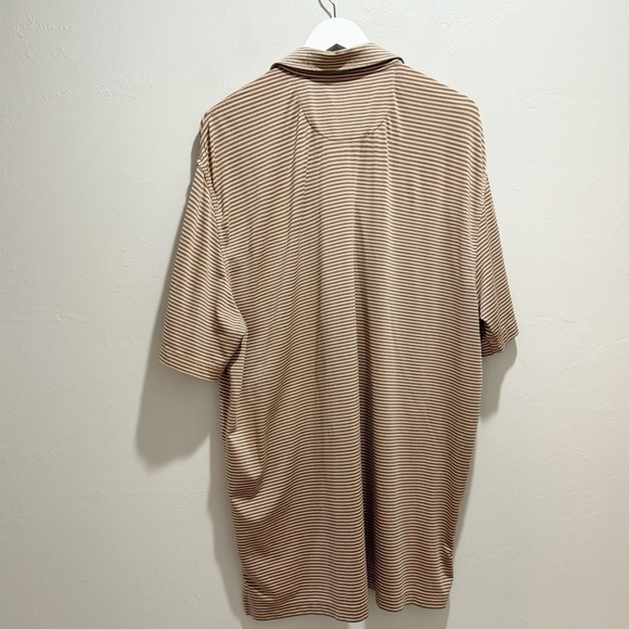 CHASE 54 Men’s Orange Gray Stripe Golf Polo Shirt Cypress Lake Patch Size XL - Picture 3 of 11